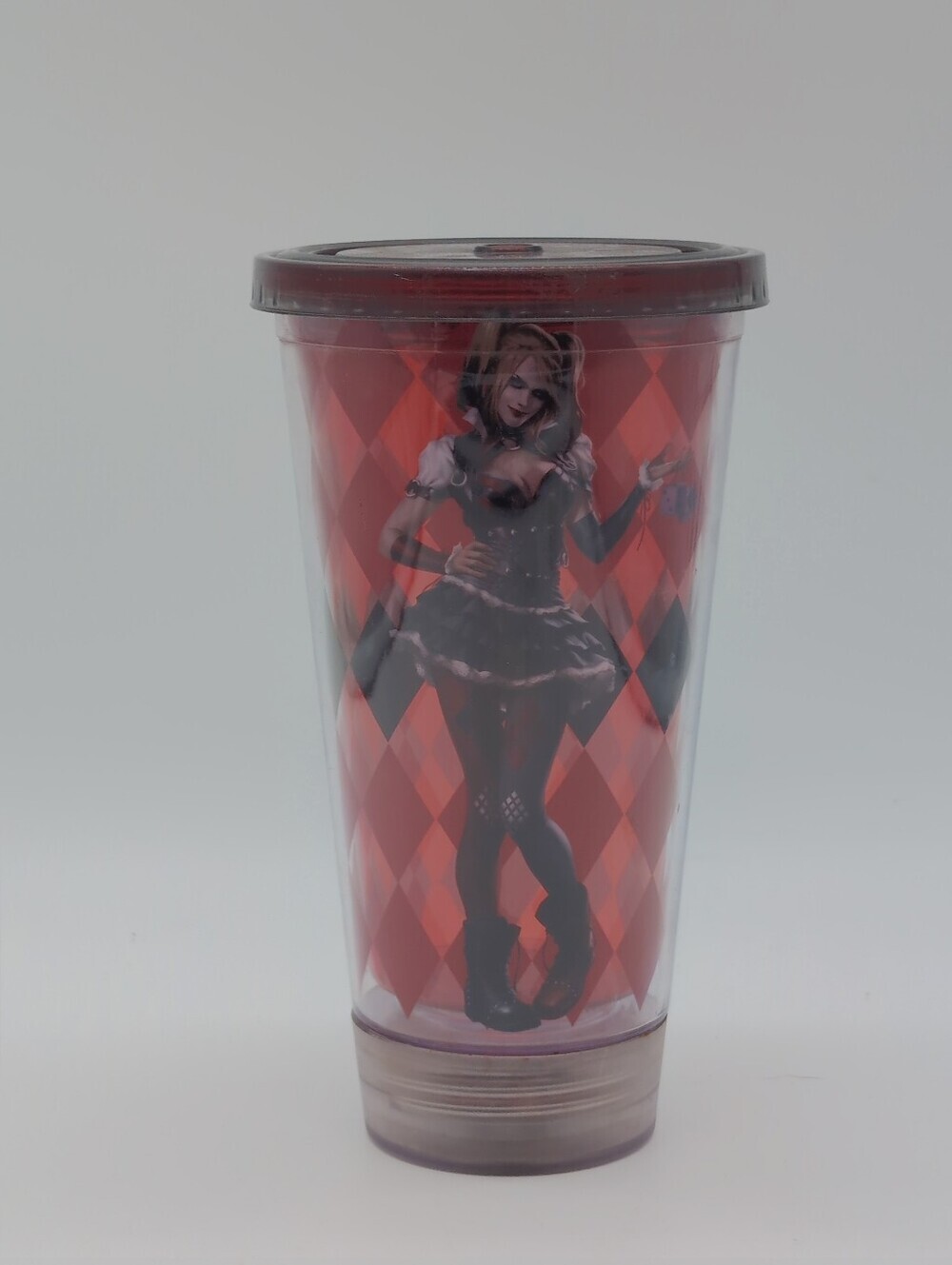 Red Harley Quinn Harlequin Graphic Tumbler